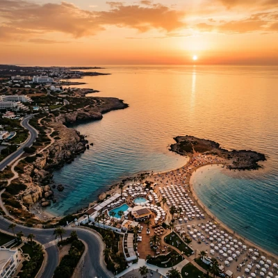 Hotel — Ayia Napa Mediterranean coastline